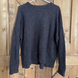 Primark Edit Size XL Brown Alpaca Wool Blend Crew Neck Relaxed Fit Sweater